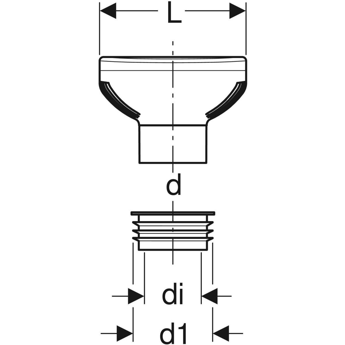 Clapet de ventilation GRB90 PEHD, d=90mm