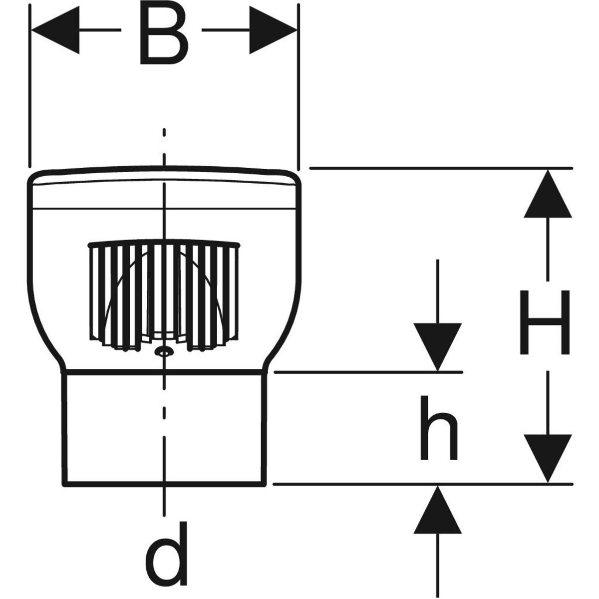 Clapet de ventilation GRB90 PEHD, d=90mm - vue 3