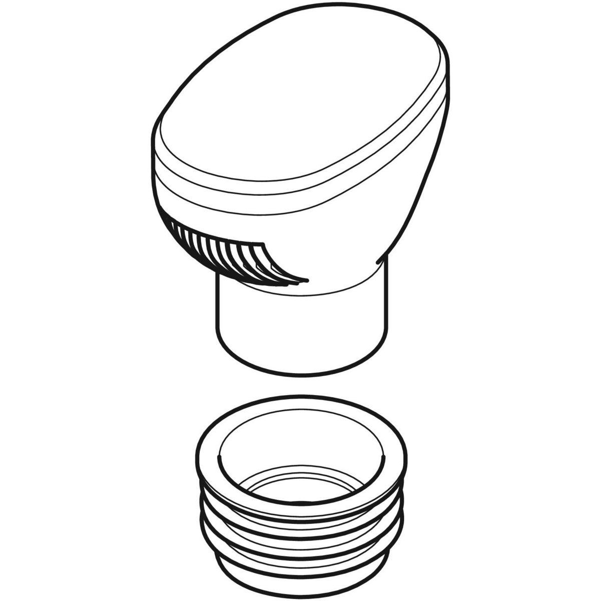 Clapet de ventilation GRB90 PEHD, d=90mm — vue 4