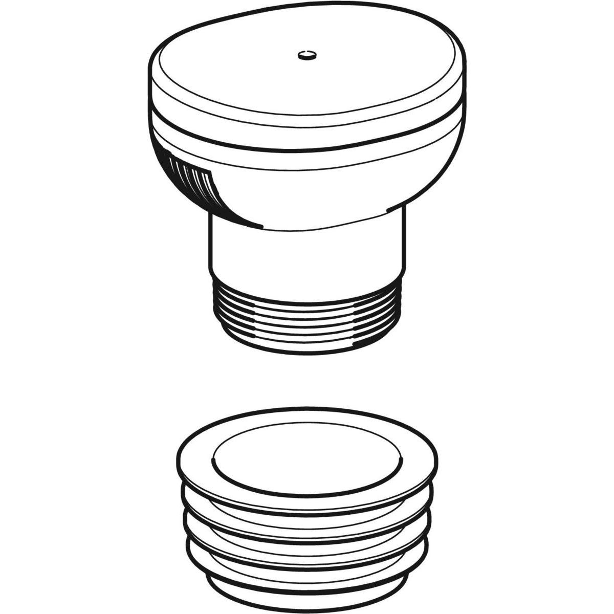 Clapet de ventilation Geberit GRB50, pour systèmes d'évacuation