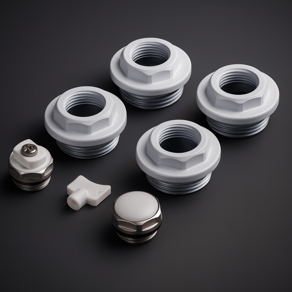 Kit de montage Fondital en blanc pour radiateurs en aluminium - vue 2