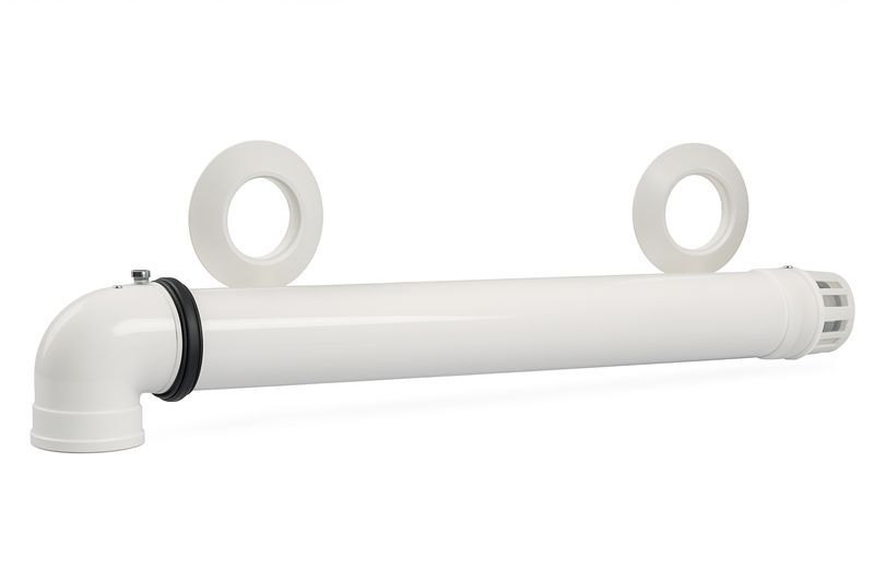 Kit évacuation Fumées Coaxial Horizontal 60/100 Universel - Neuf