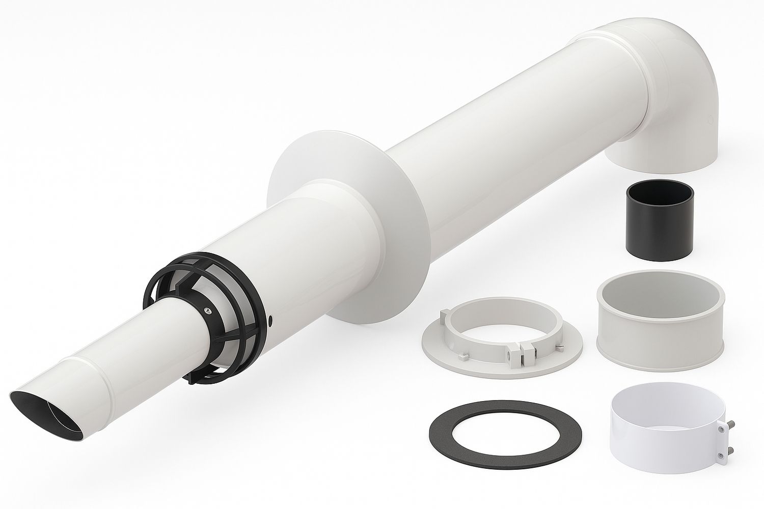 Kit coaxial D100/60 Fondital (Kit ventouses) et de longueur 0.75 m — vue 3