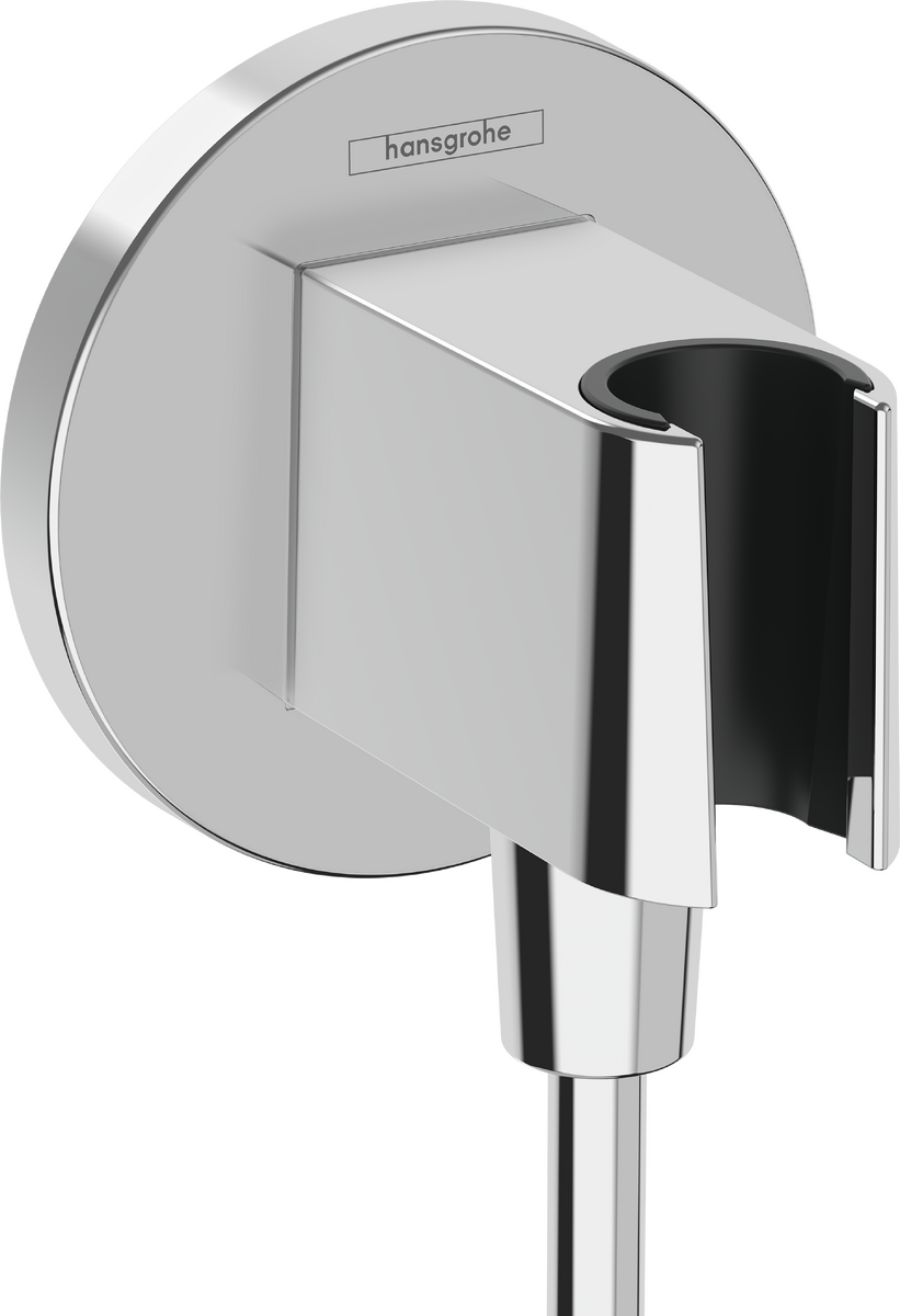 Coude de raccordement Hansgrohe Fixfit S Porter avec support pour douchette