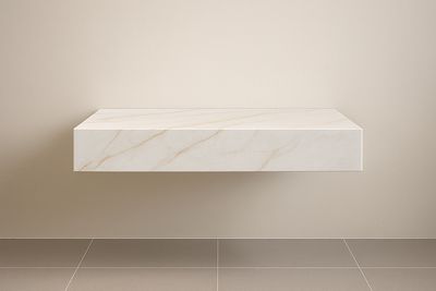 Sous plan-vasque en grès cérame Carthage en Beige 60 cm