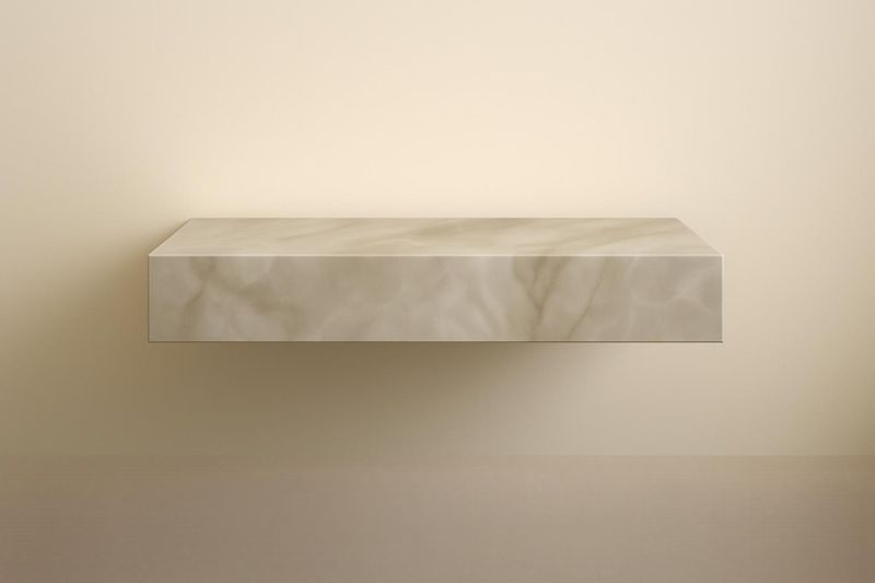 Sous plan-vasque 60 cm en grès cérame Épure Minérale