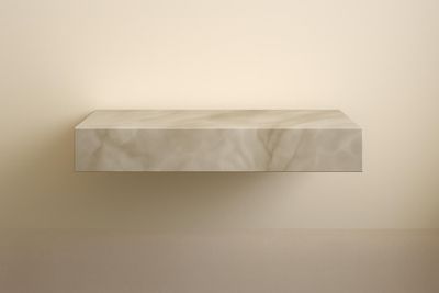 Sous plan-vasque en grès cérame Carthage en Gris 60 cm