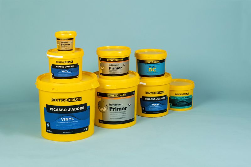 Cement, glue, waterproofing and paint