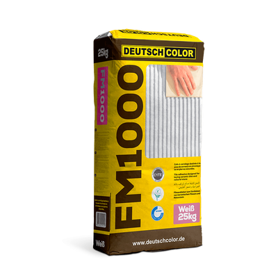 FM 1000 White Adhesive Cement DeutschColor 25 kg – Tile and Faience Adhesive