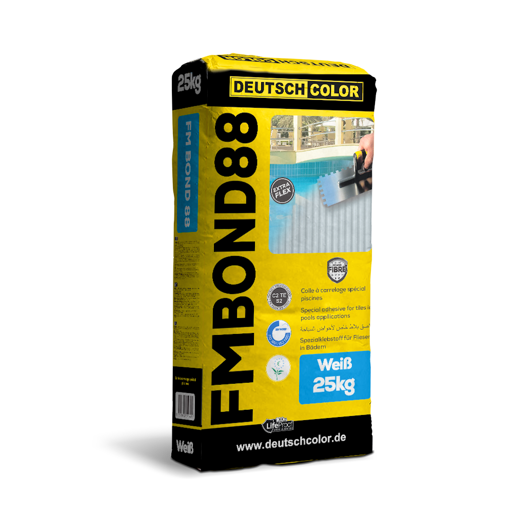 Ciment Colle FM Bond blanc DeutschColor – colle extra adhérente 25 kg