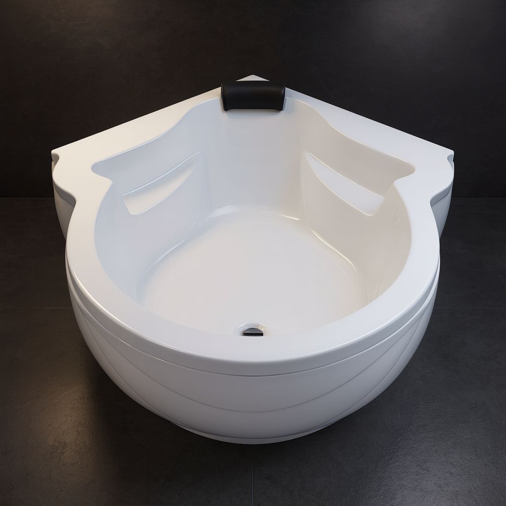 Elysée Bathtub 148 x 148 cm with Integrated Headrest