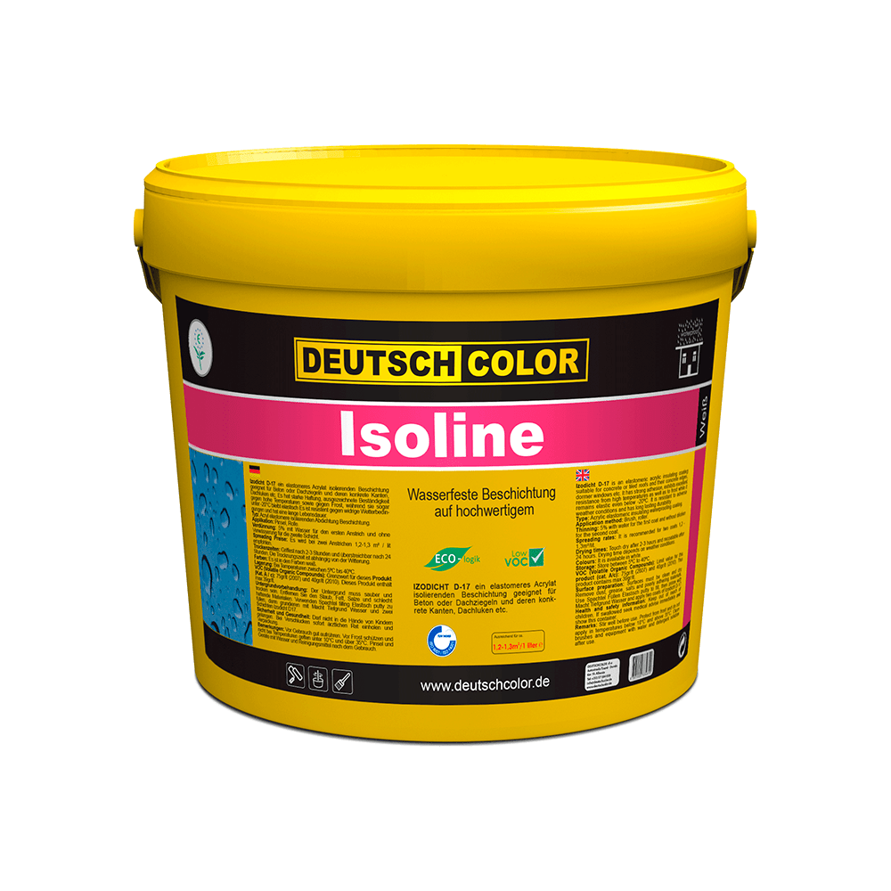 Isoline DeutschColor 5 kg – Protection thermique et acoustique pour murs et plafonds