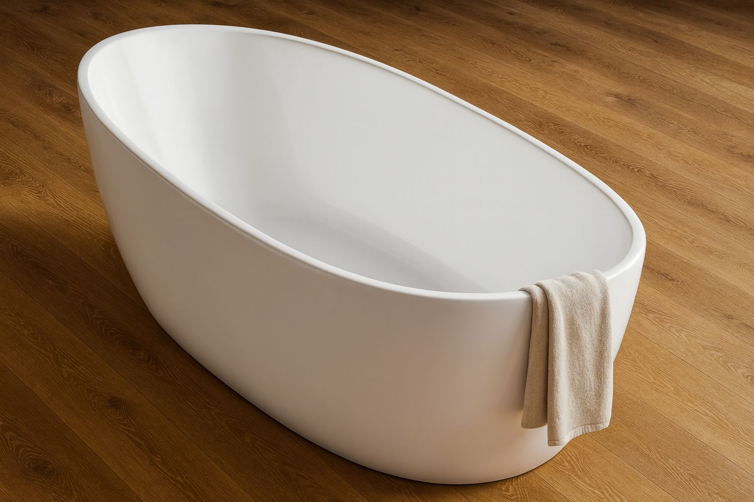 Baignoire en îlot acrylique ovale Deante Alpinia PureOne - 160 x 75 cm — vue 3