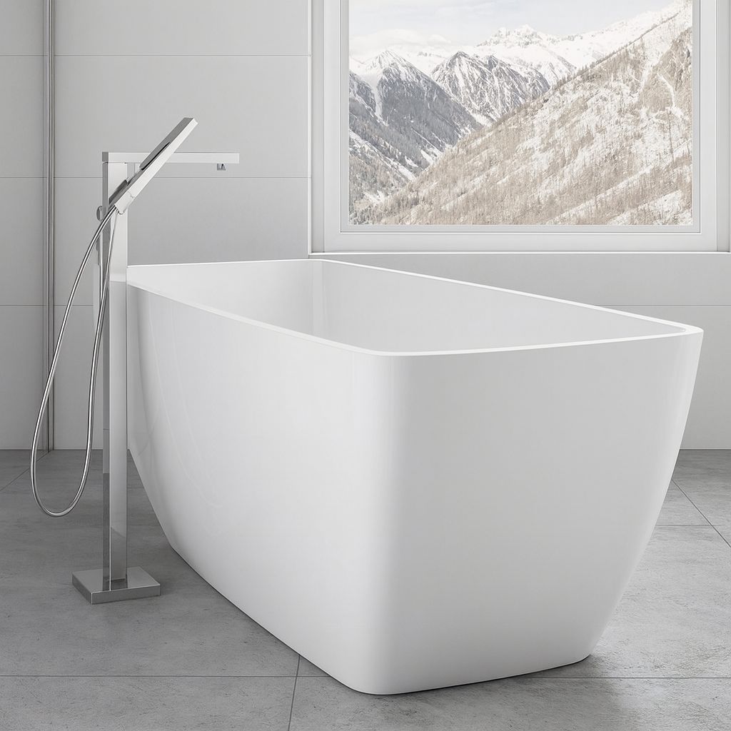 Acrylic Freestanding Rectangular Bathtub Deante Anemon - 170 x 78 cm