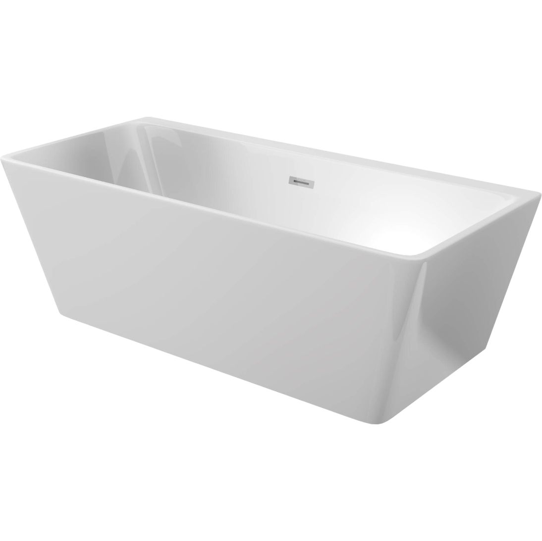 Baignoire rectangulaire en acrylique Deante Hiacynt PureOne - 170 x 80 cm — vue 4