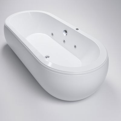 Single Deco Hydromassage Bathtub 177 x 82 cm