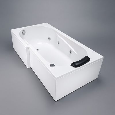 Twin Left Single Hydromassage Bathtub 160 x 85 cm