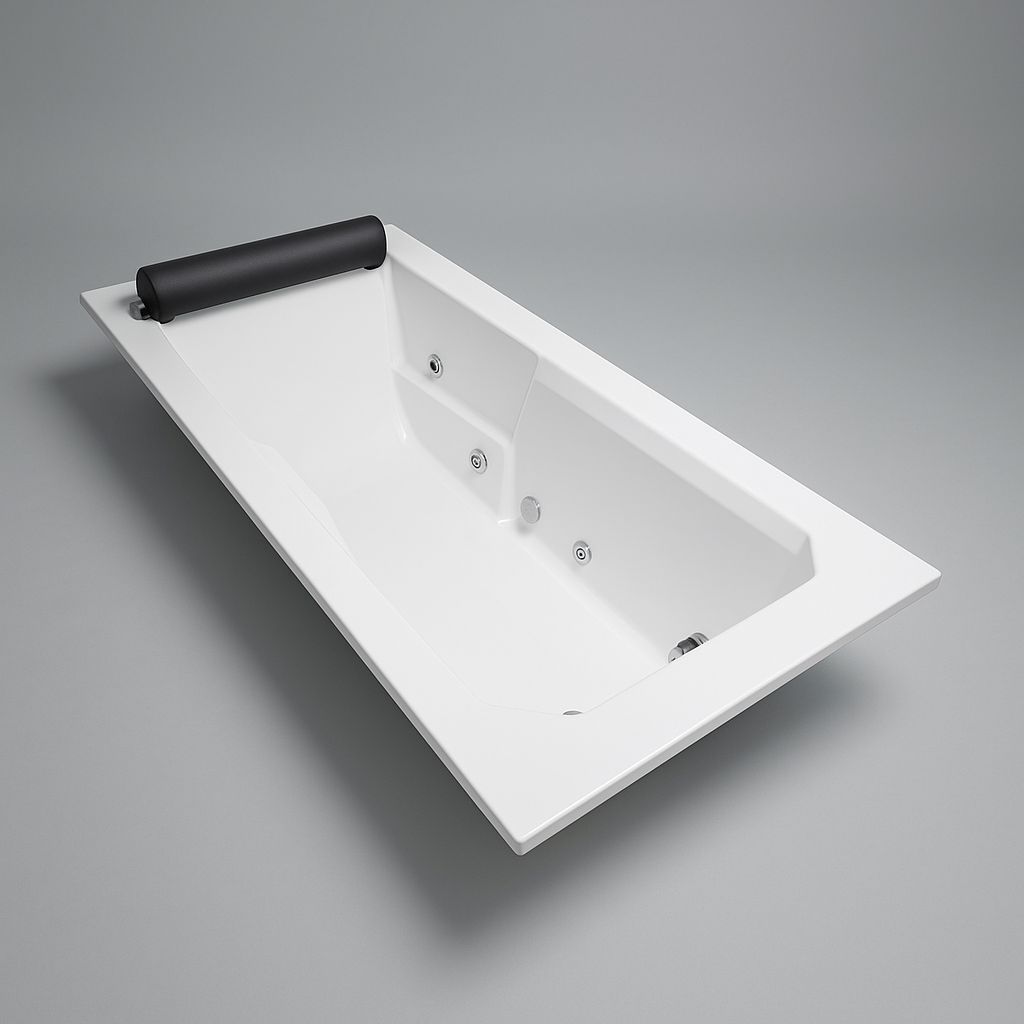 Regency Single Hydromassage Bathtub 170 x 80 cm with Integrated Headrest