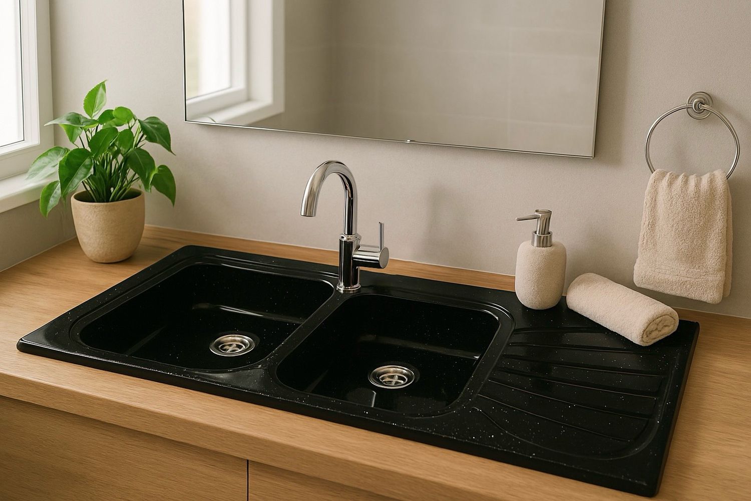 Sandy Built-in Kitchen Sink 112 cm x 50 cm