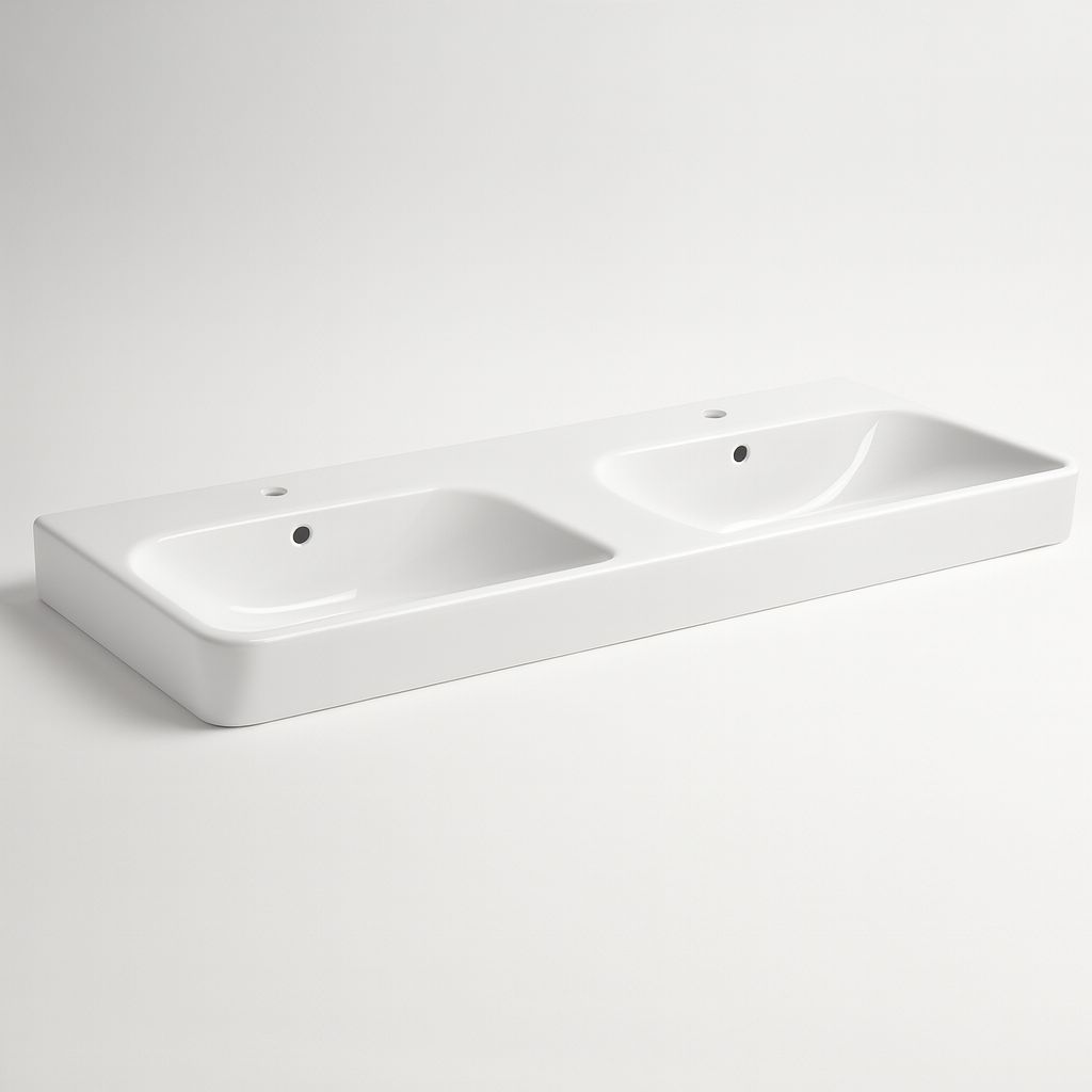 Geberit Smyle Square Double Washbasin 120 cm