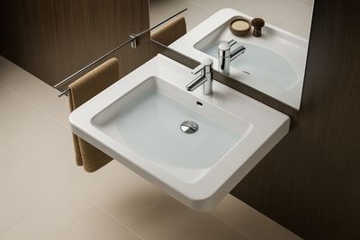 Lavabo Geberit Selnova Comfort Square, adapté PMR
