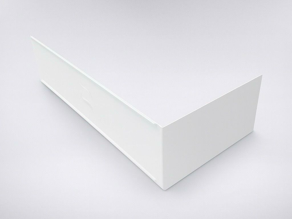 Glossy White Acrylic Front Panel 160 x 54 (for Rectangular Bathtub)