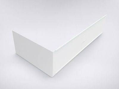 Glossy White Acrylic Front Panel 160 x 54 (for Rectangular Bathtub)