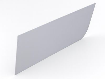Glossy White Acrylic Front Panel 160 x 54 (for Rectangular Bathtub)