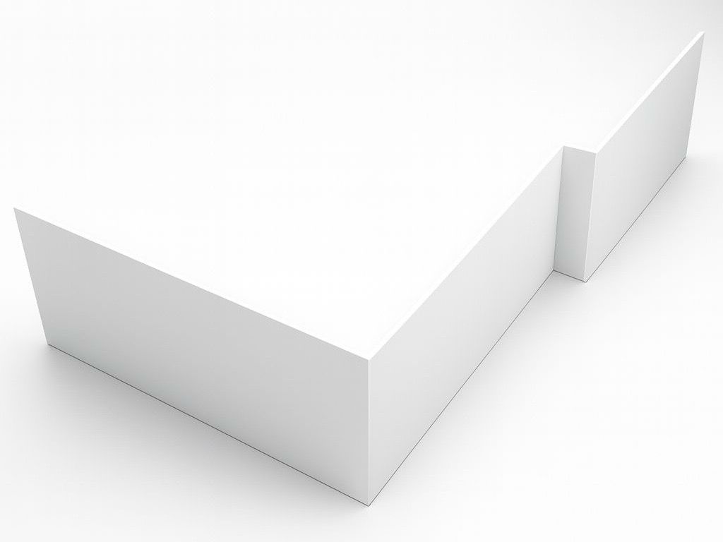 Bluestone Panel for Twin Right Bathtub