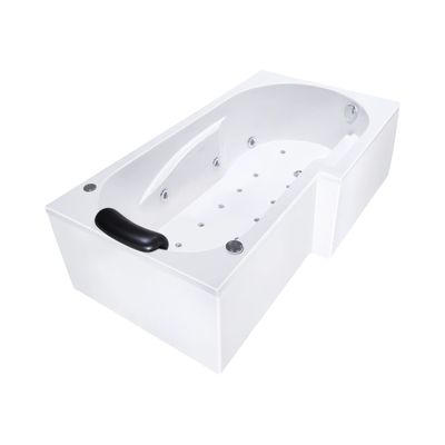 Mixed Twin Right Whirlpool Bathtub 160 x 85 cm