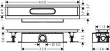uBox universal Set complet pour installation hauteur standard des caniveaux Raindrain Match ou Rock - 60 cm