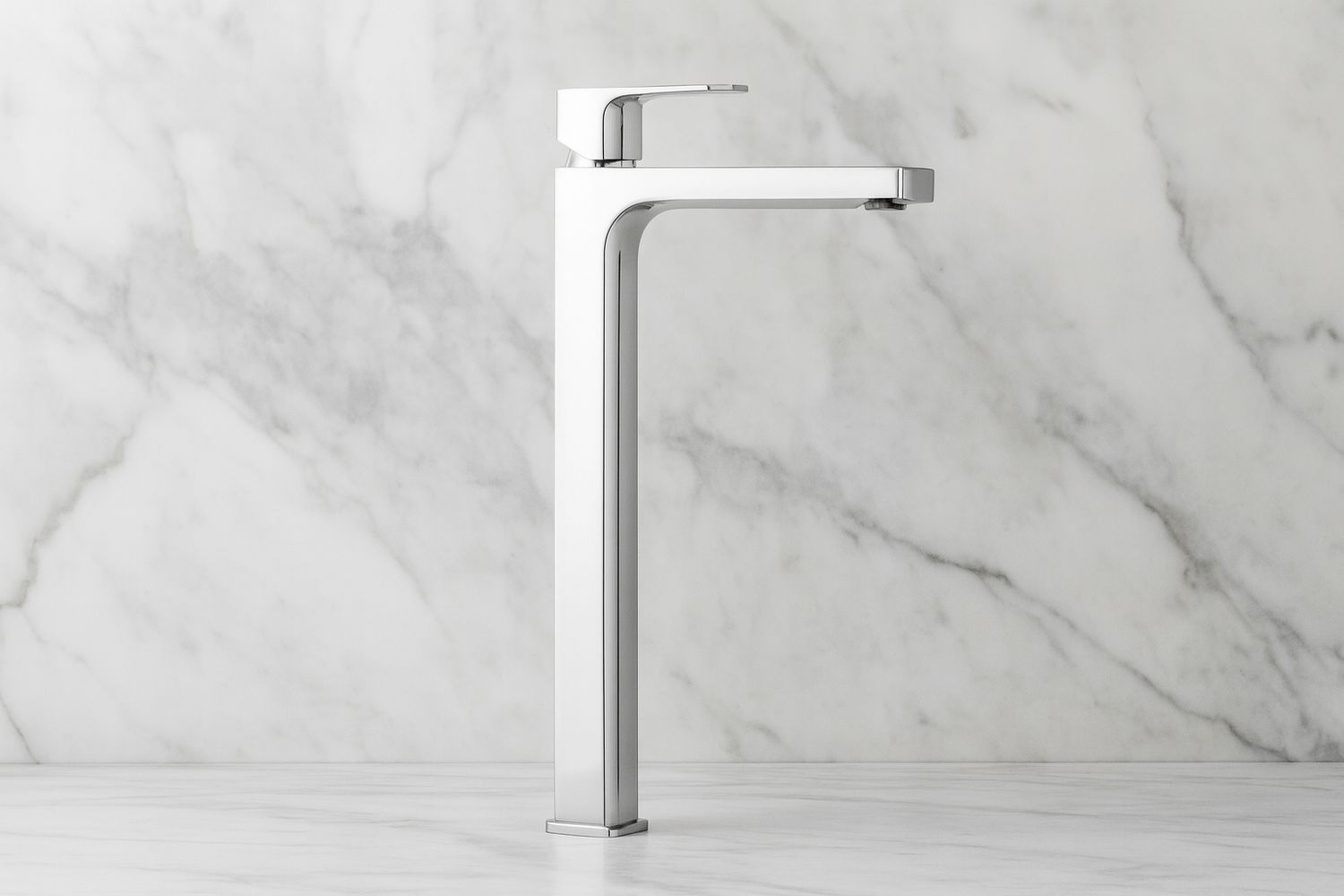 High-Height Basin Mixer Deante Maruna 250 without Waste in Chrome