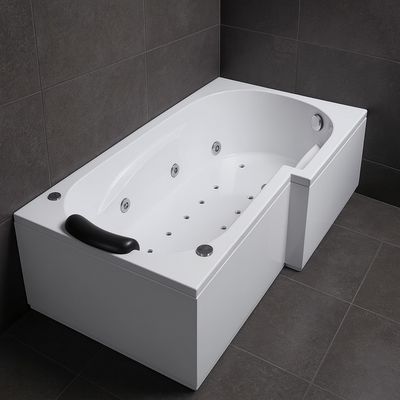 Mixed Twin Right Whirlpool Bathtub 160 x 85 cm