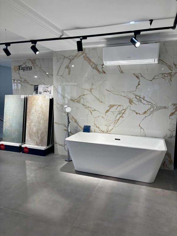 Revêtement Tagina installé : Mur à gauche