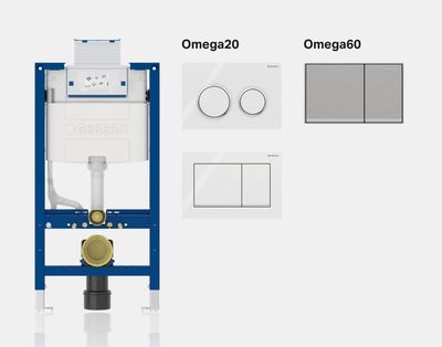 Bâti-supports et réservoirs encastrés Omega