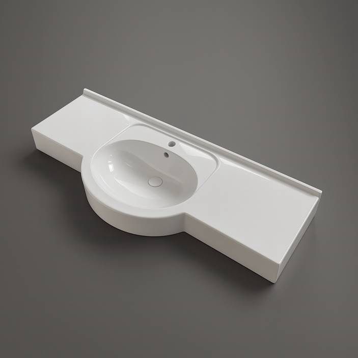Riviera Basin Countertop (100 to 140 cm) x 54 cm
