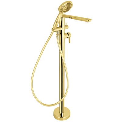 Deante Arnika Bath/Shower Mixer for Floor-Mount Installation in Polished Gold PVD