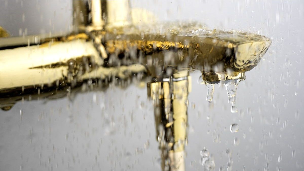 Mitigeur de bain / douche Deante Arnika en PVD doré poli - vue 6