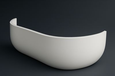 Glossy White Acrylic Front Panel 160 x 54 (for Rectangular Bathtub)