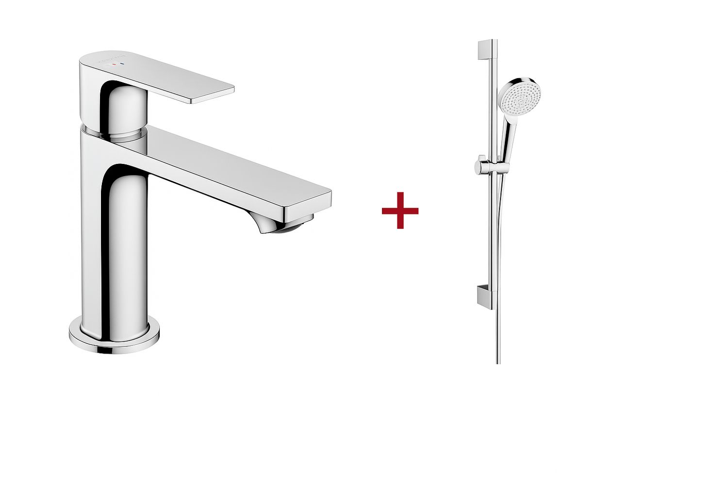 Hansgrohe Logis Fine 110 Pack and Crometta Shower Bar