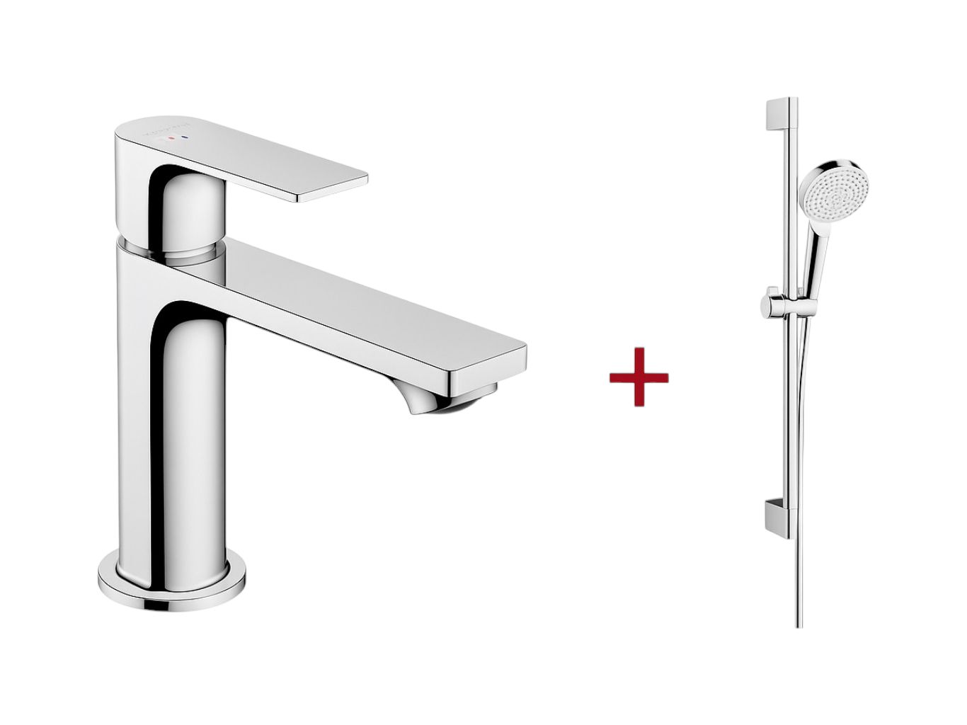 Hansgrohe Logis Fine 110 Pack and Crometta Shower Bar