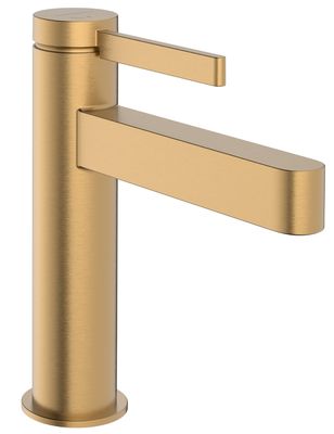 Hansgrohe Finoris 110 CoolStart Basin Mixer with Push-Open Waste in Brushed Bronze