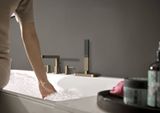 Finoris Mélangeur de baignoire 4 trous pour montage sur bord de baignoire avec sBox