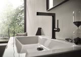 Finoris Mitigeur de lavabo 230, bec pivotant, bonde clic-clac