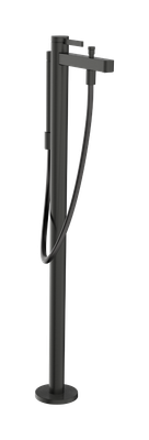 Hansgrohe Finoris Bath/Shower Mixer for Floor-Mounted Installation in Brushed Black Chrome