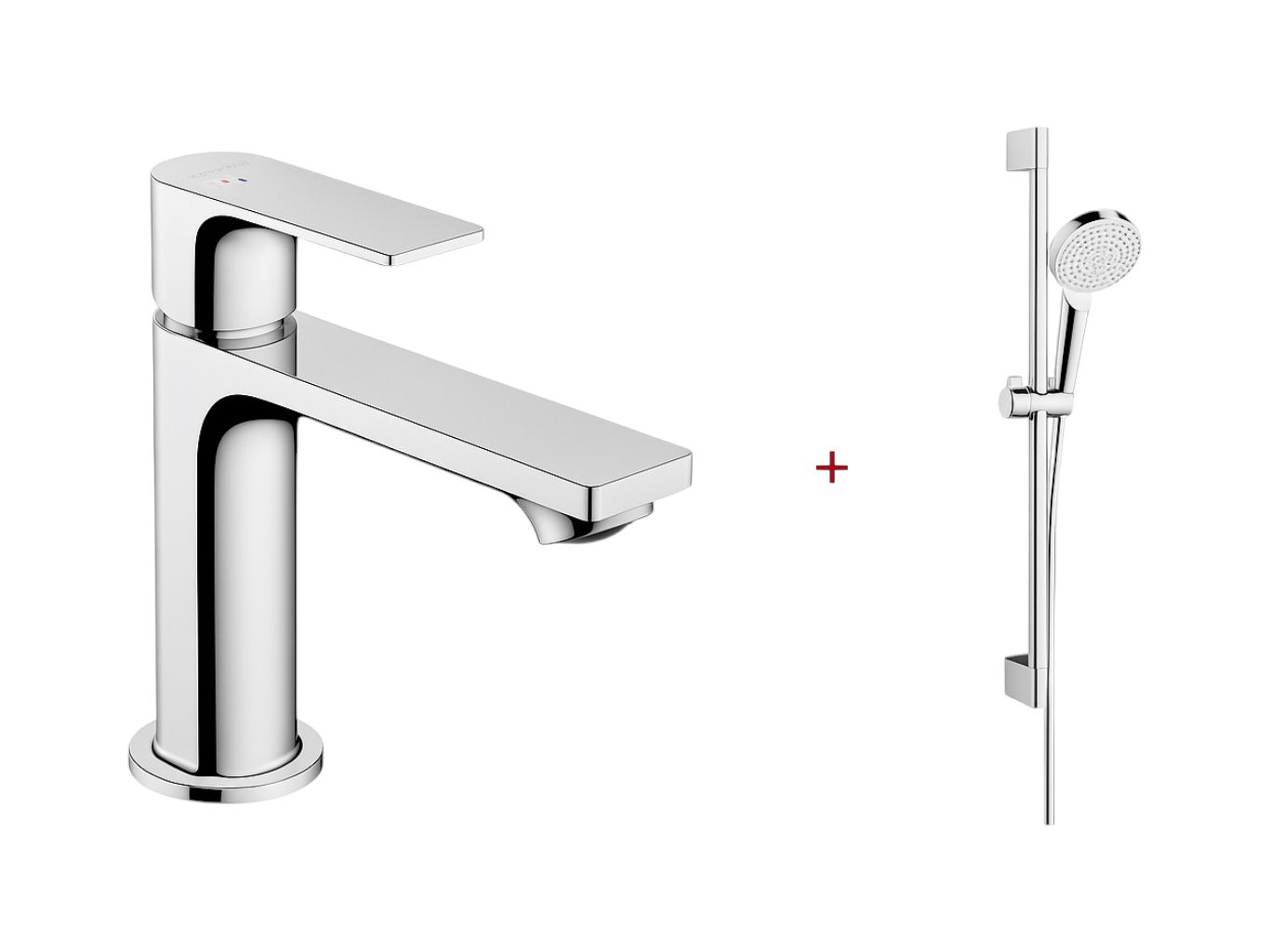 Hansgrohe Logis Fine 110 Pack and Crometta Shower Bar