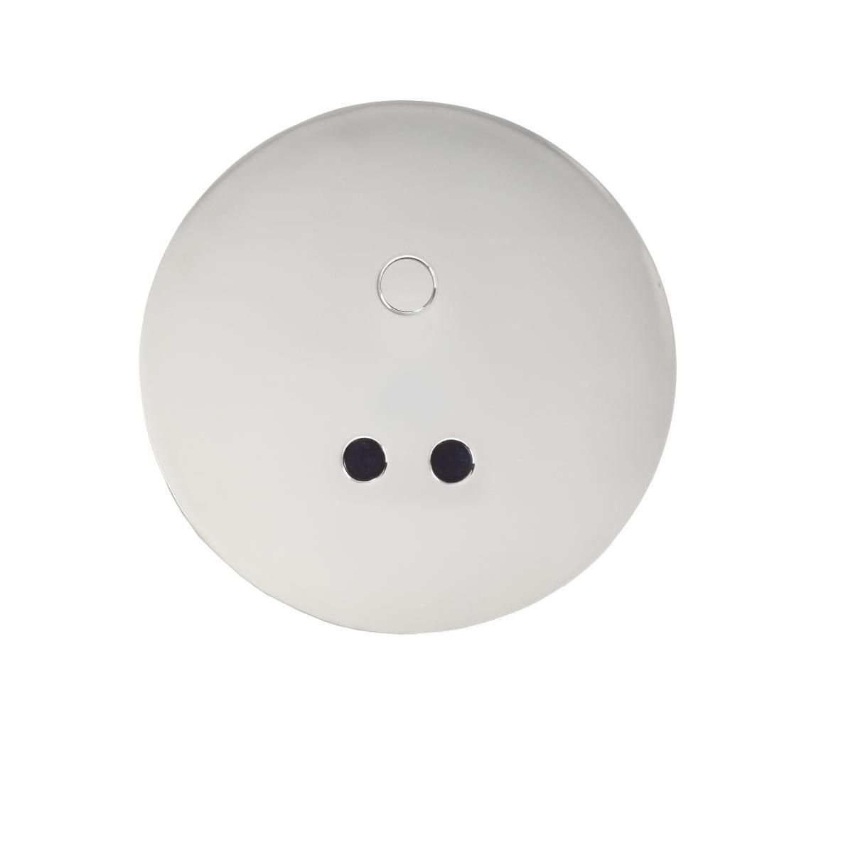 Nofer Built-in Electronic Flush Valve with Automatic or Manual Activation in Bright Chrome