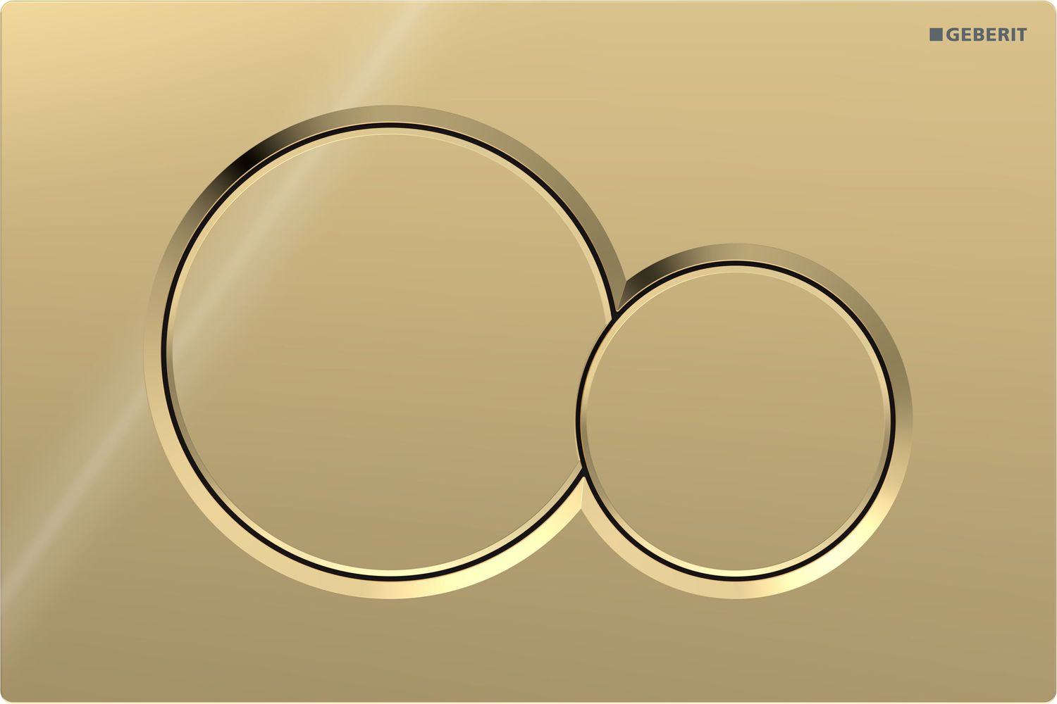 Geberit Sigma01 Round Flush Plate / Special Galvanized Brass