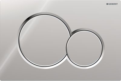 Geberit Sigma01 Round Flush Plate / Glossy Chrome