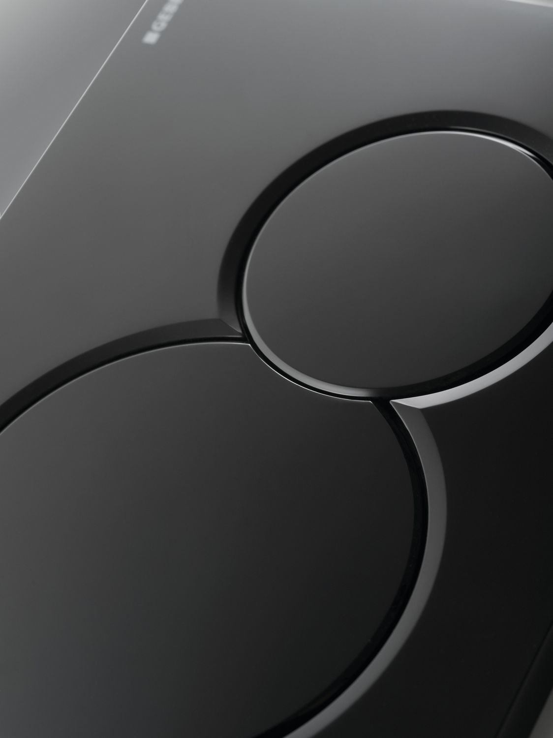 Geberit Sigma01 Round Flush Plate / Dark Black